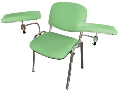 OZC - 02 židle odběrová s dvěma područkami, koženka HOLY Z 2 - koženka zelinkavá